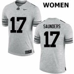 Women's Ohio State Buckeyes #17 C.J. Saunders Black Nike NCAA Limited College Football Jersey August UHJ4344QZ